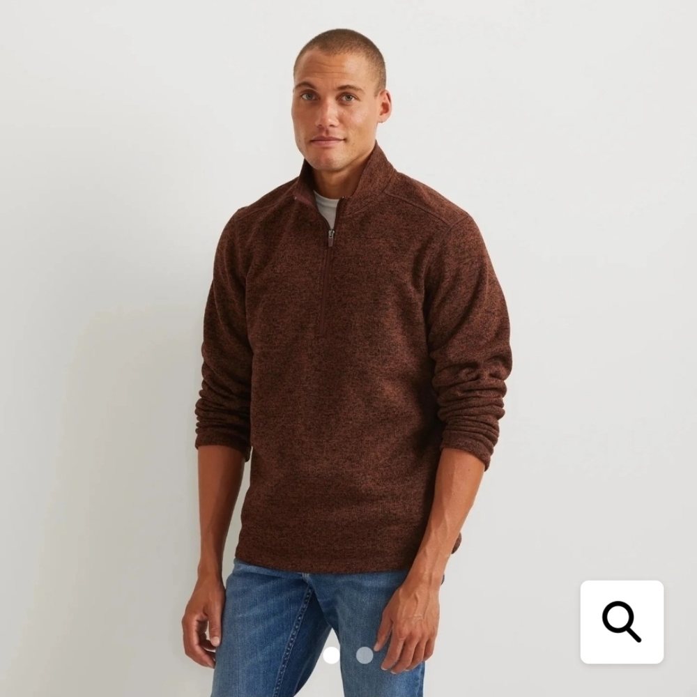 Eddie Bauer Men's Radiator Fleece 1/4 Zip Pullover Sweater